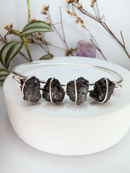 Bracelete terra - turmalina negra