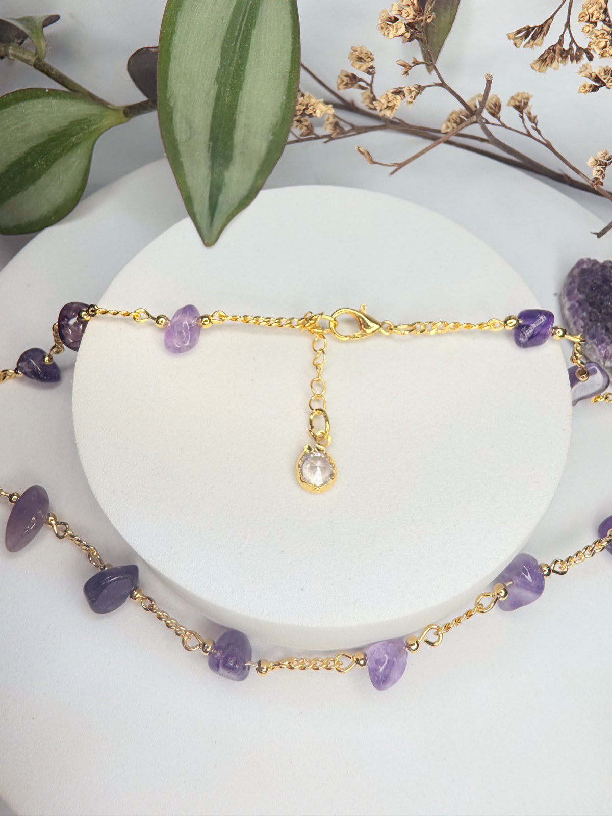Choker Luar - Ametista