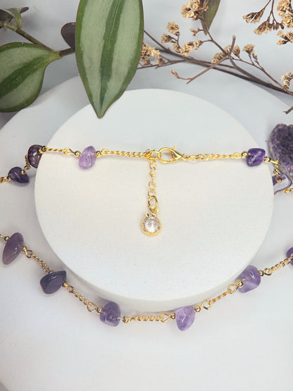 Choker Luar - Ametista