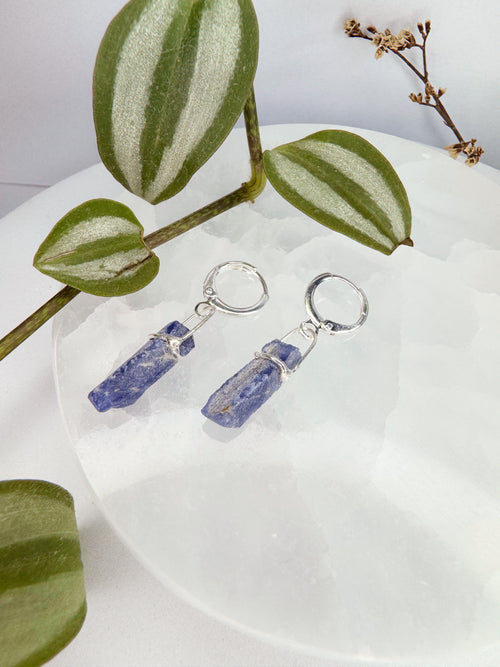 Brinco júpiter - Quartzo azul