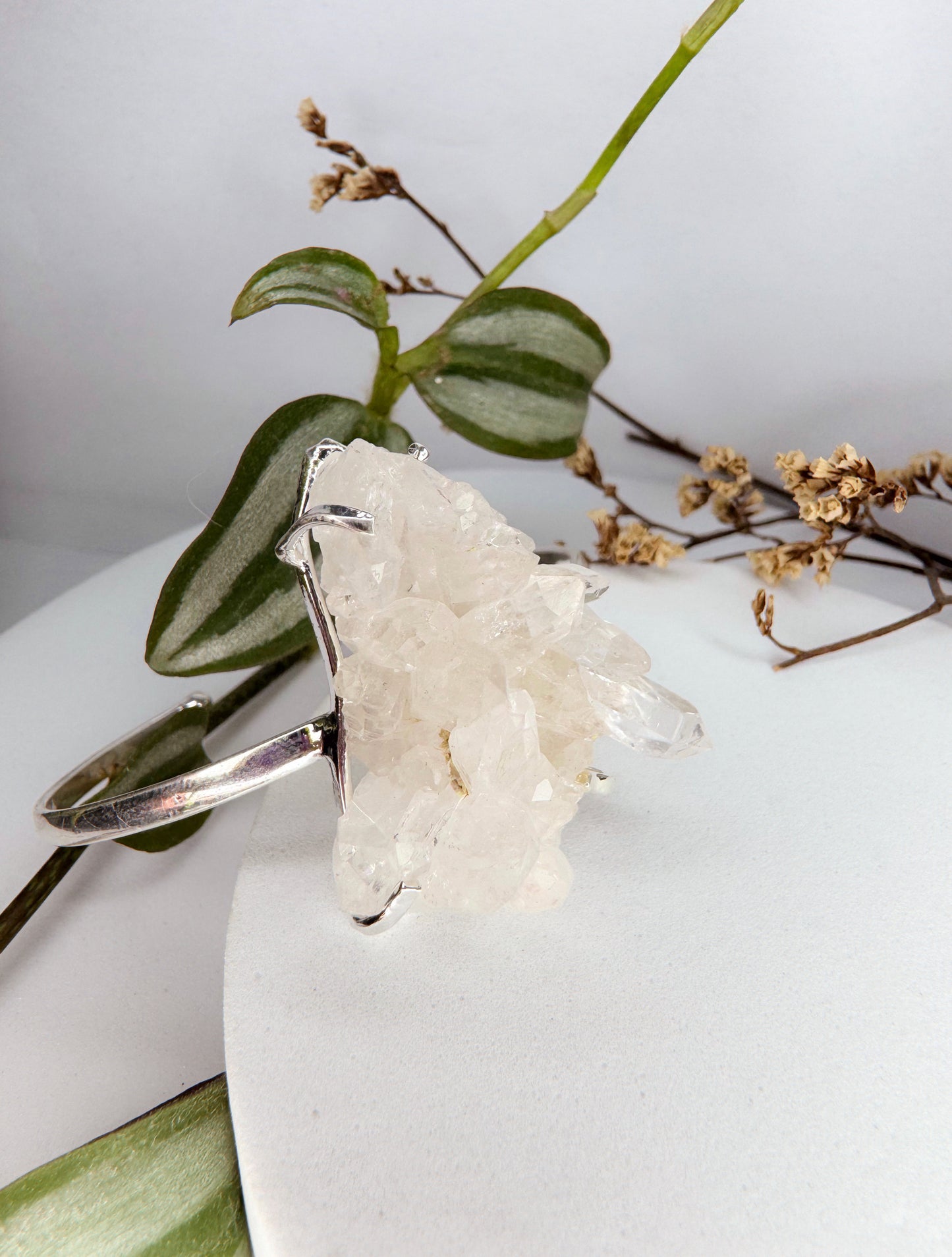 Bracelete titã - drusa de cristal