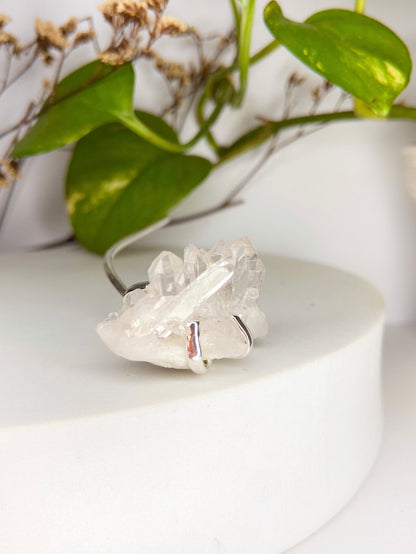 Choker celestes - quartzo de cristal