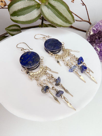 Brinco Nostalgia - Lápis lazulli