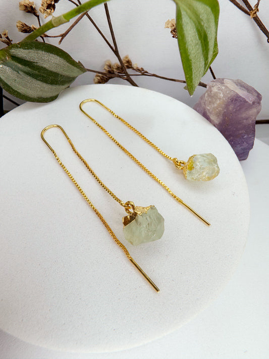 Brinco Zen - água marinha bruto