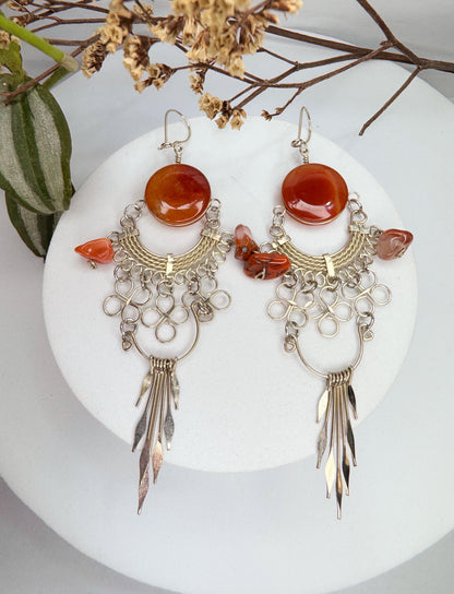 Brinco nostalgia - Cornalina