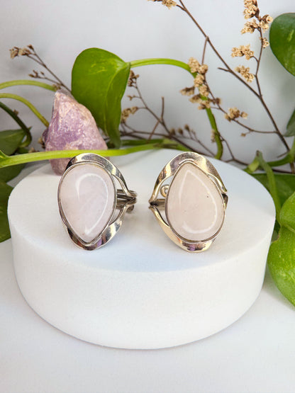 Anel Aura - Quartzo rosa