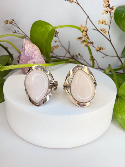 Anel Aura - Quartzo rosa