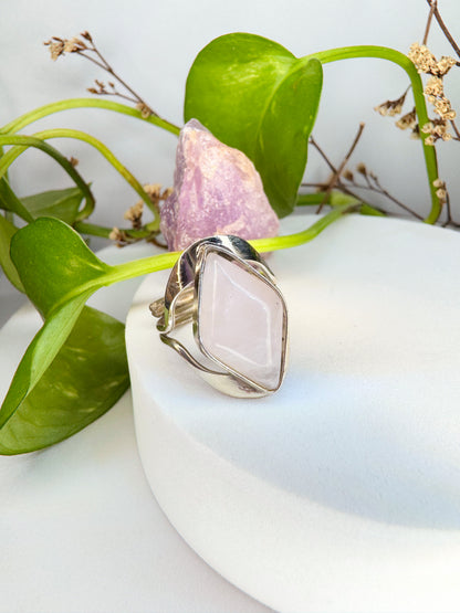 Anel Aura - Quartzo rosa
