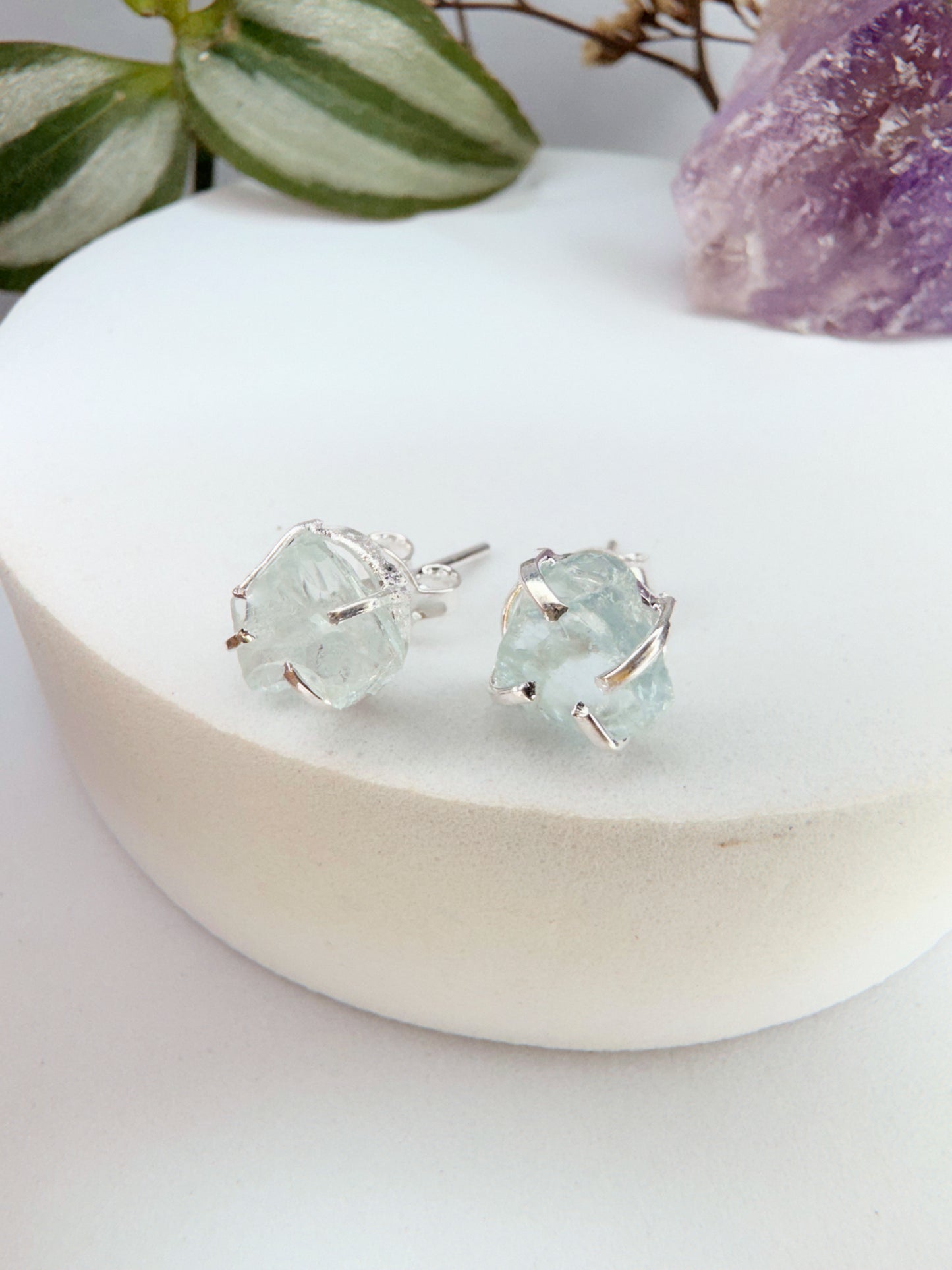 Brinco magia - agua marinha