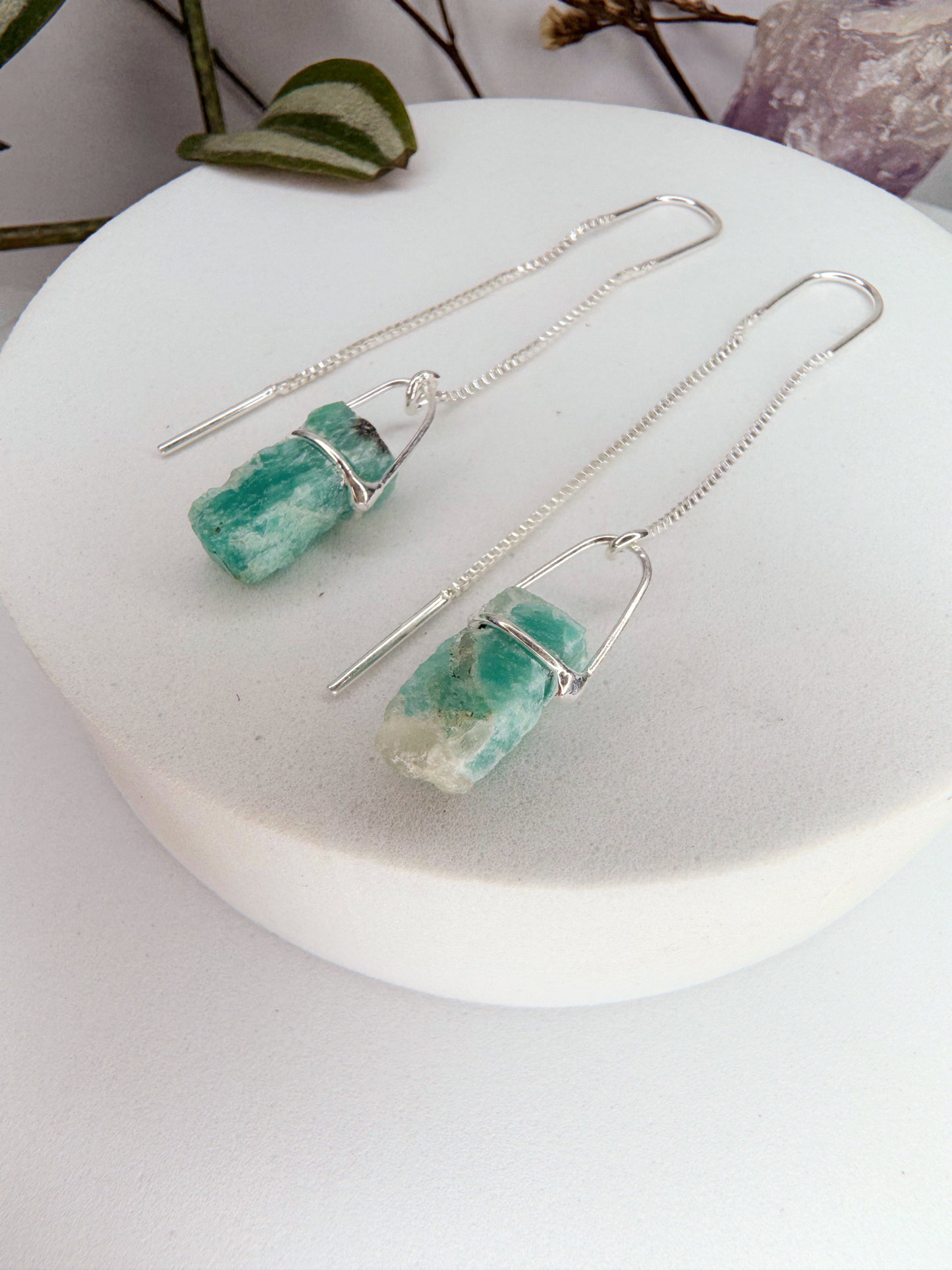 Brinco zen - Amazonita bruto