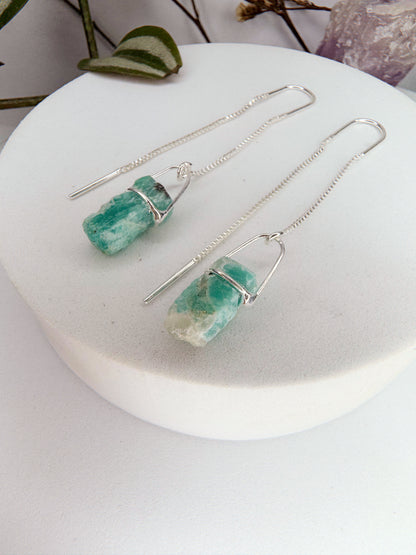 Brinco zen - Amazonita bruto