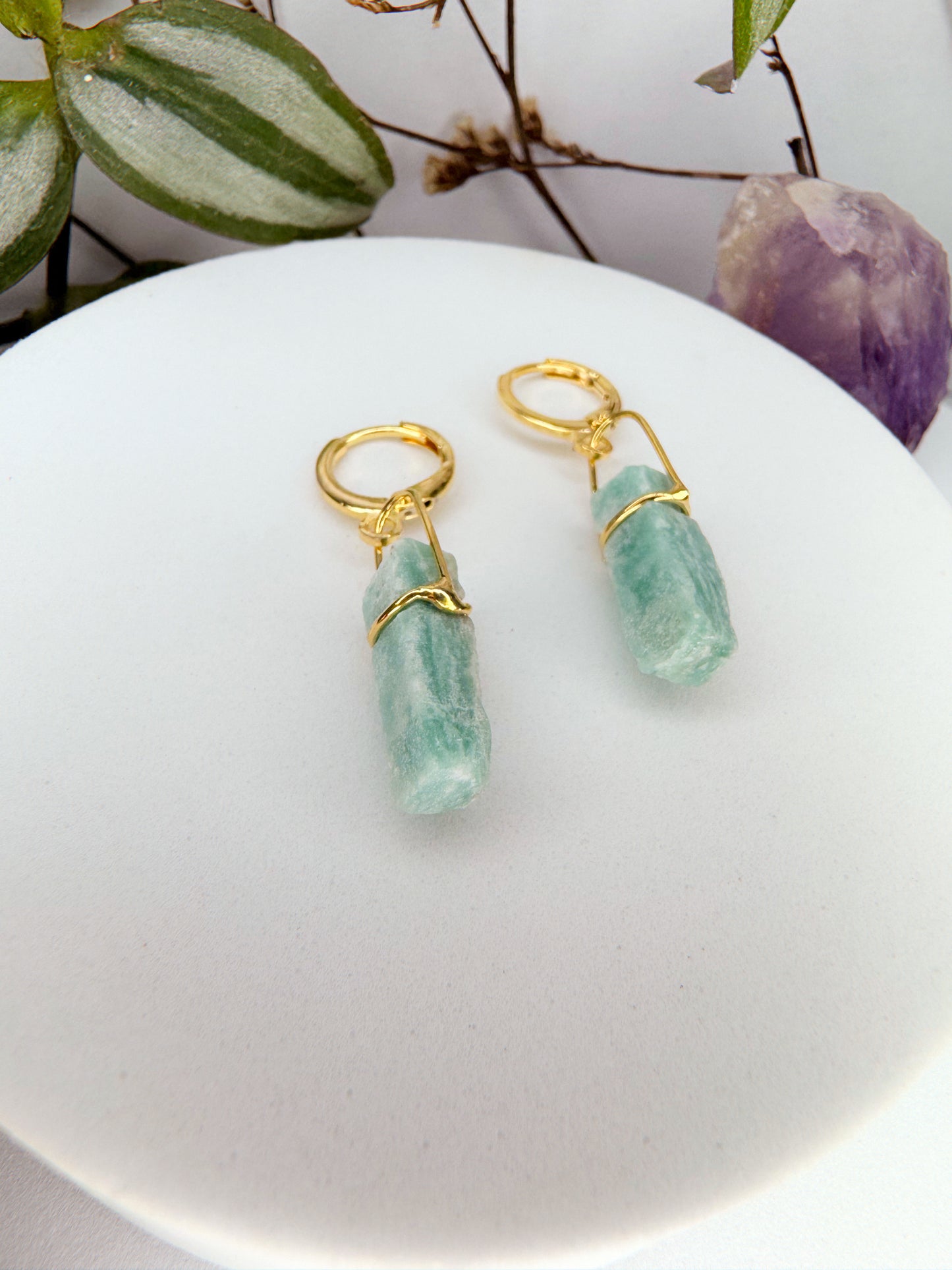 Brinco Júpiter - amazonita bruto