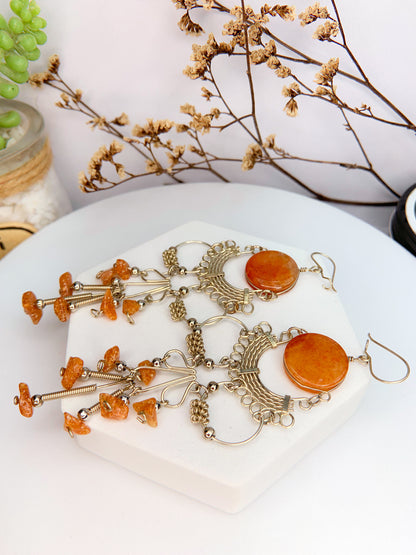 Brinco Nostalgia - Cornalina