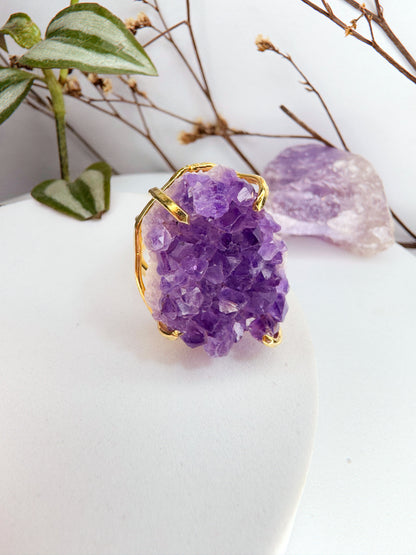 Anel asteroide - Drusa de ametista
