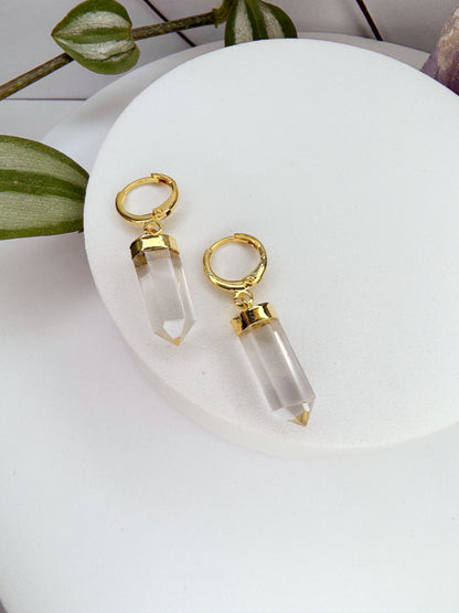 Brinco Júpiter - Quartzo de cristal