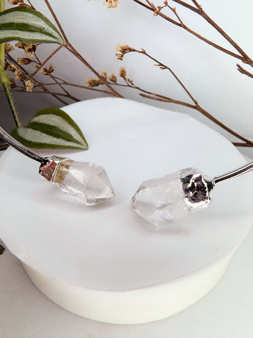 Choker Nebulosa - quartzo de cristal