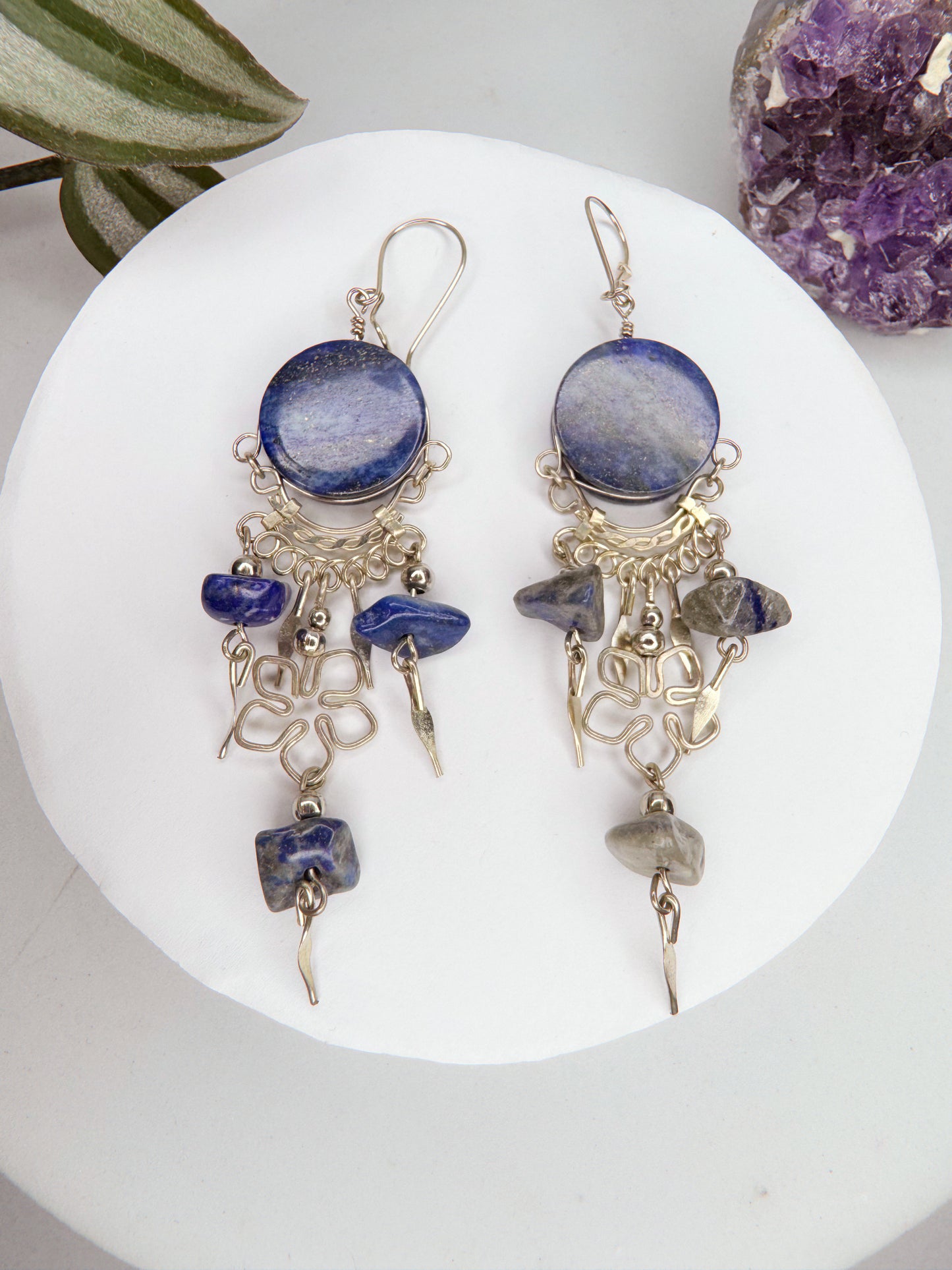 Brinco Nostalgia - Lápis lazulli