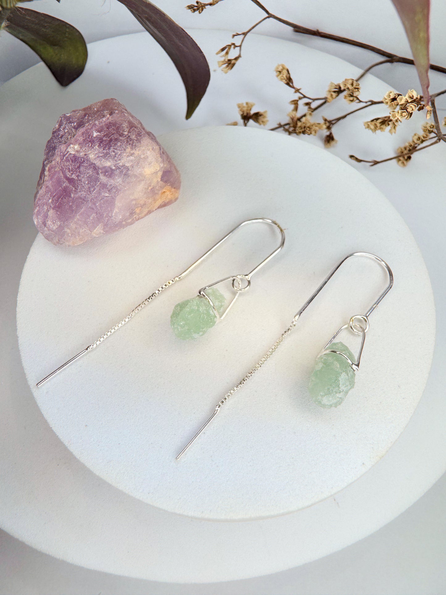 Brinco Netuno - Quartzo Verde