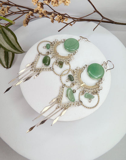 Brinco nostalgia - Quartzo verde