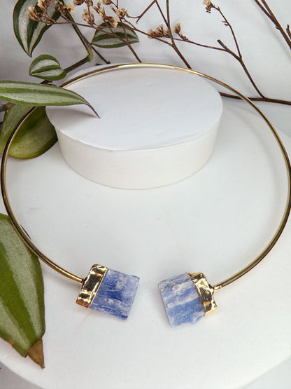 Choker Nebulosa - cianita azul