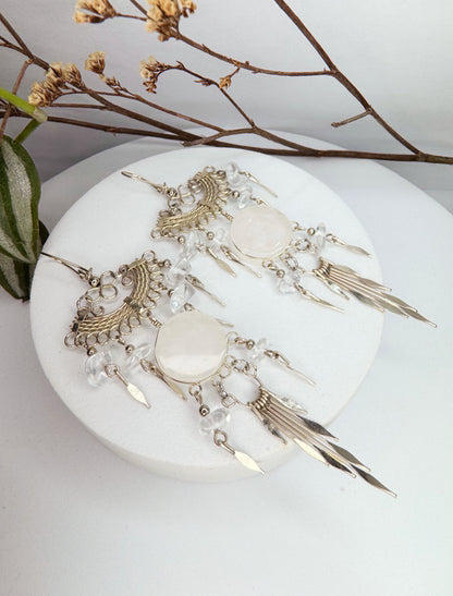 Brinco Nostalgia - Quartzo transparente