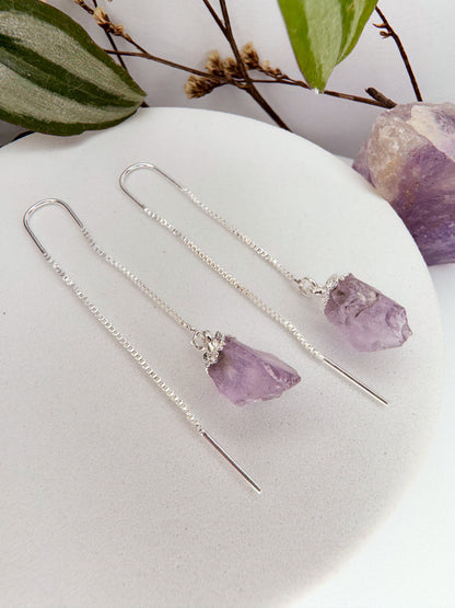 Brinco zen - Ametista bruto