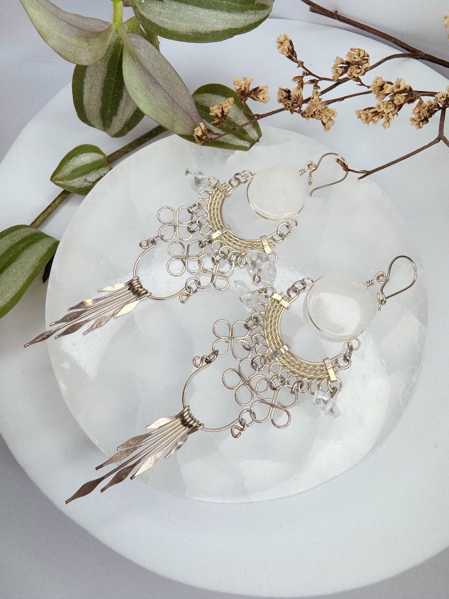 Brinco Nostalgia - Quartzo transparente