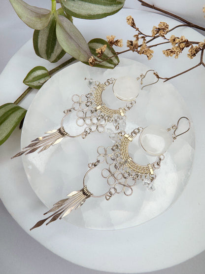 Brinco Nostalgia - Quartzo transparente