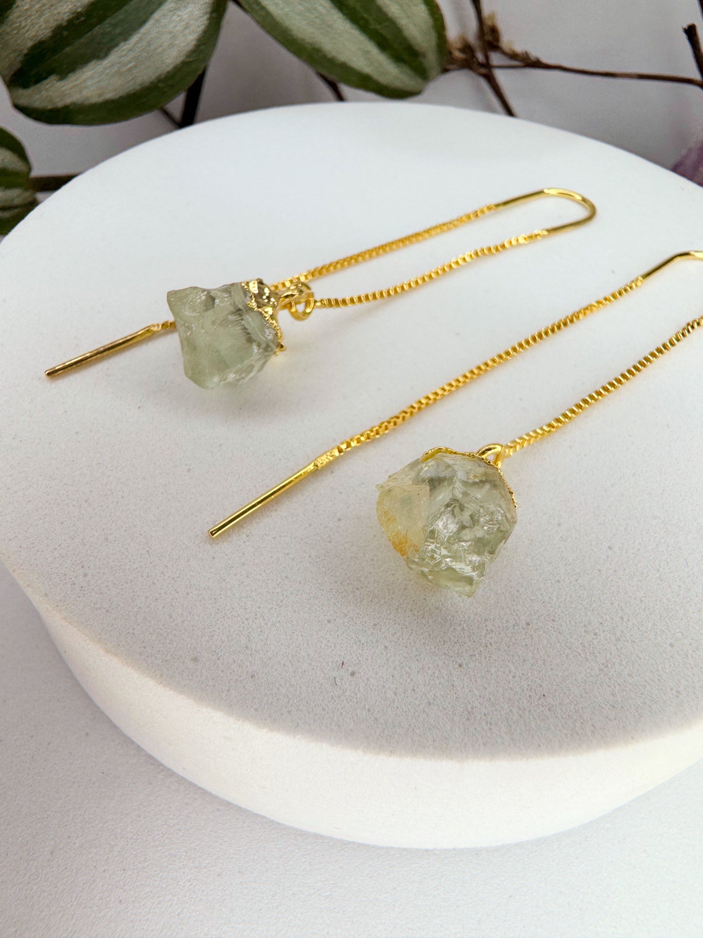 Brinco Zen - água marinha bruto