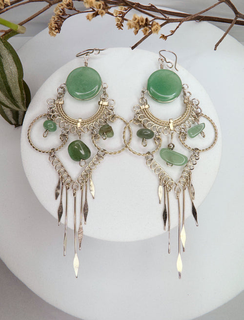 Brinco nostalgia - Quartzo verde