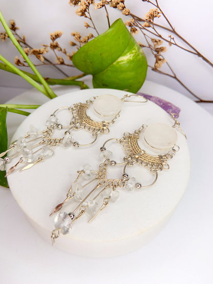 Brinco Nostalgia - Quartzo transparente