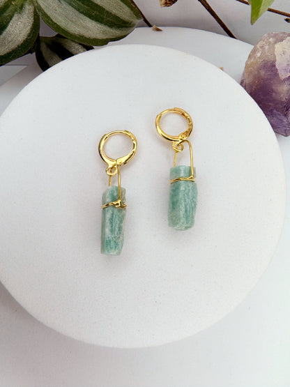 Brinco Júpiter - amazonita bruto