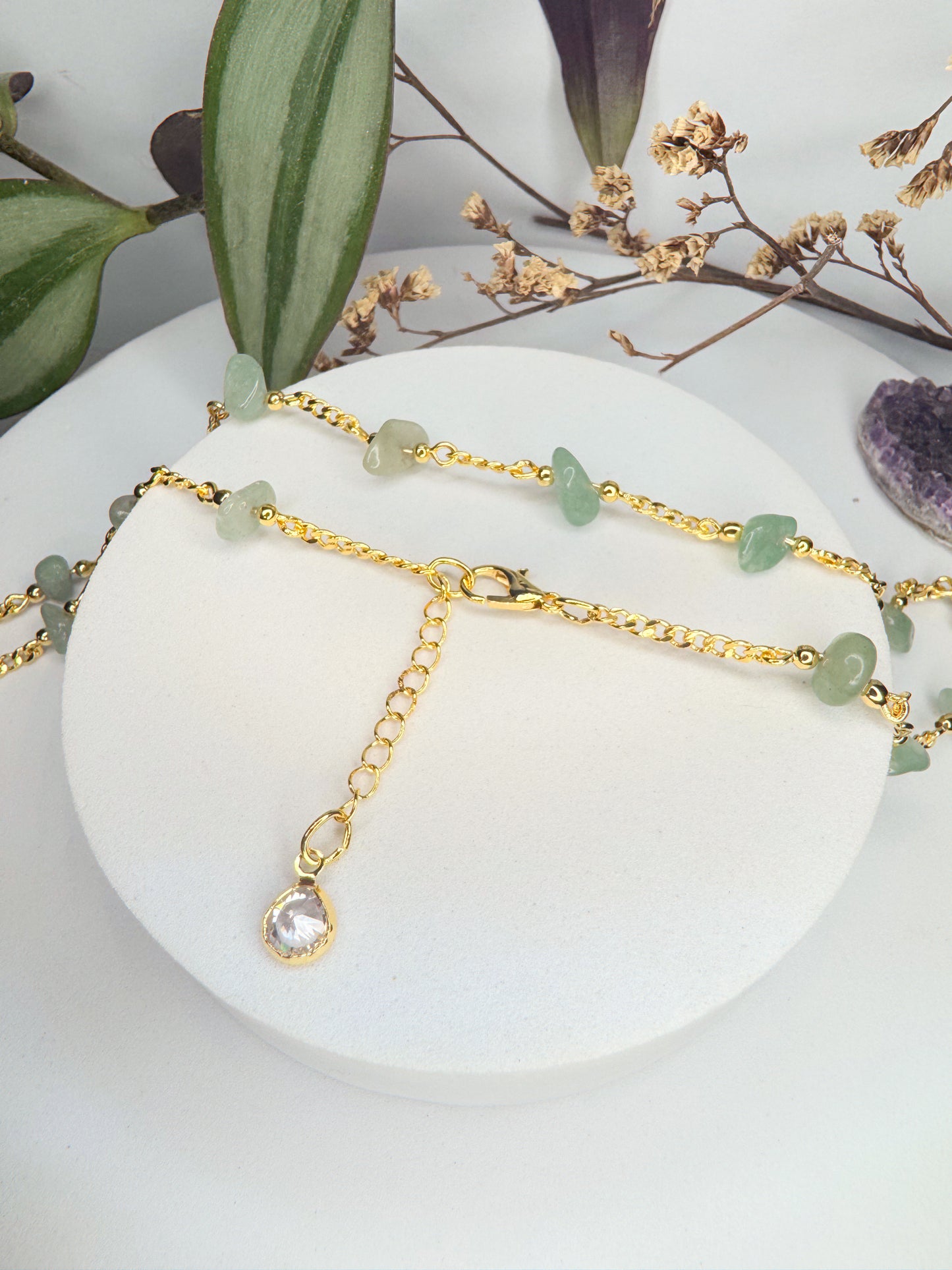 Choker Luar - Quartzo Verde