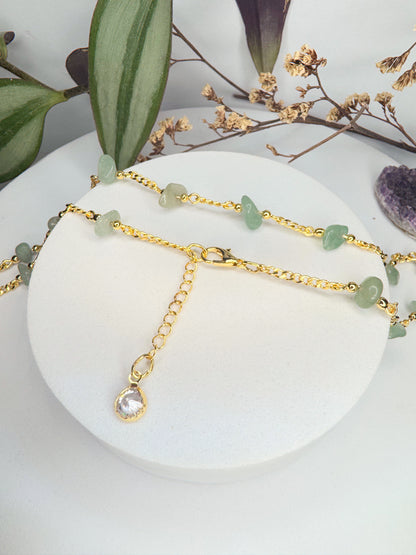 Choker Luar - Quartzo Verde