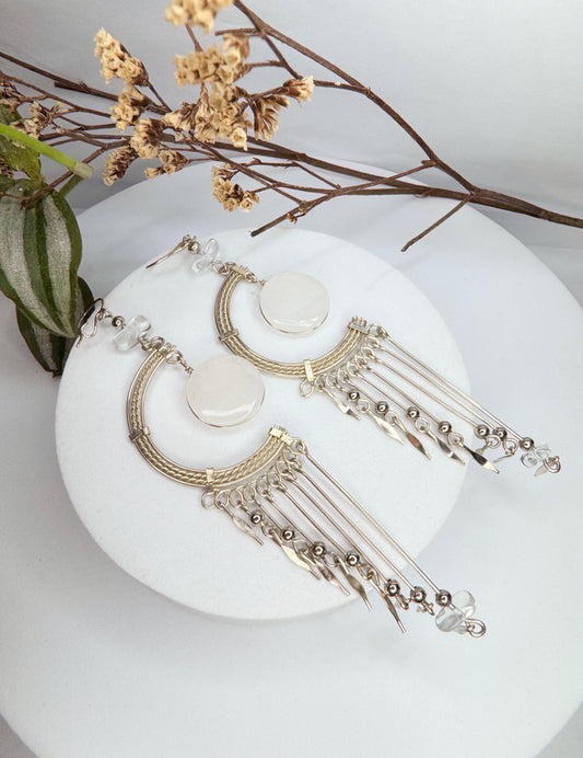 Brinco Nostalgia - Quartzo transparente