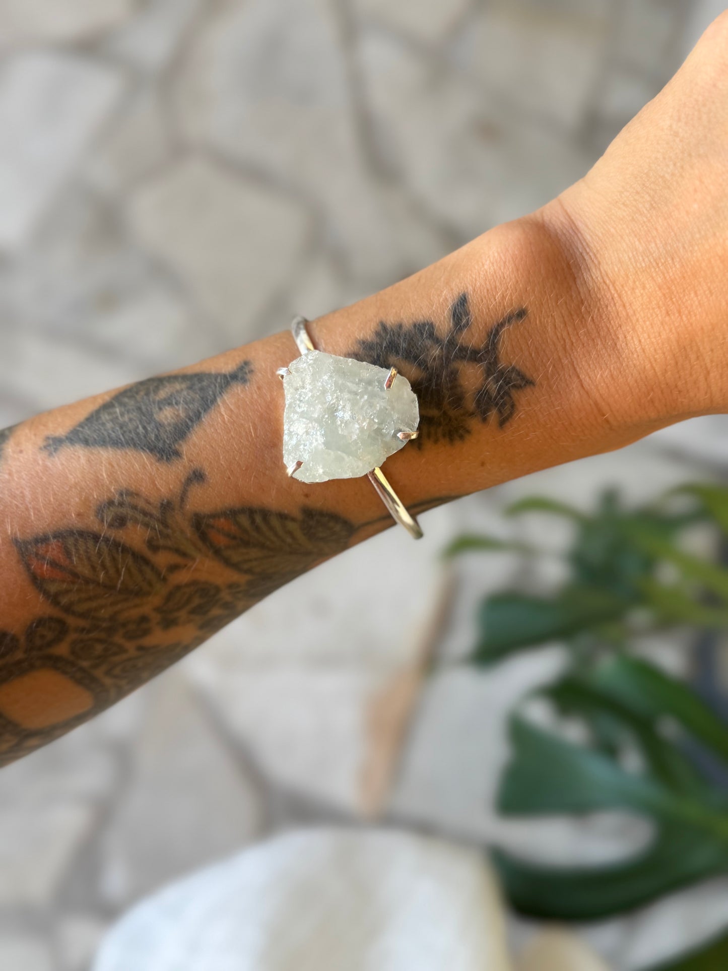 Bracelete titã - água marinha