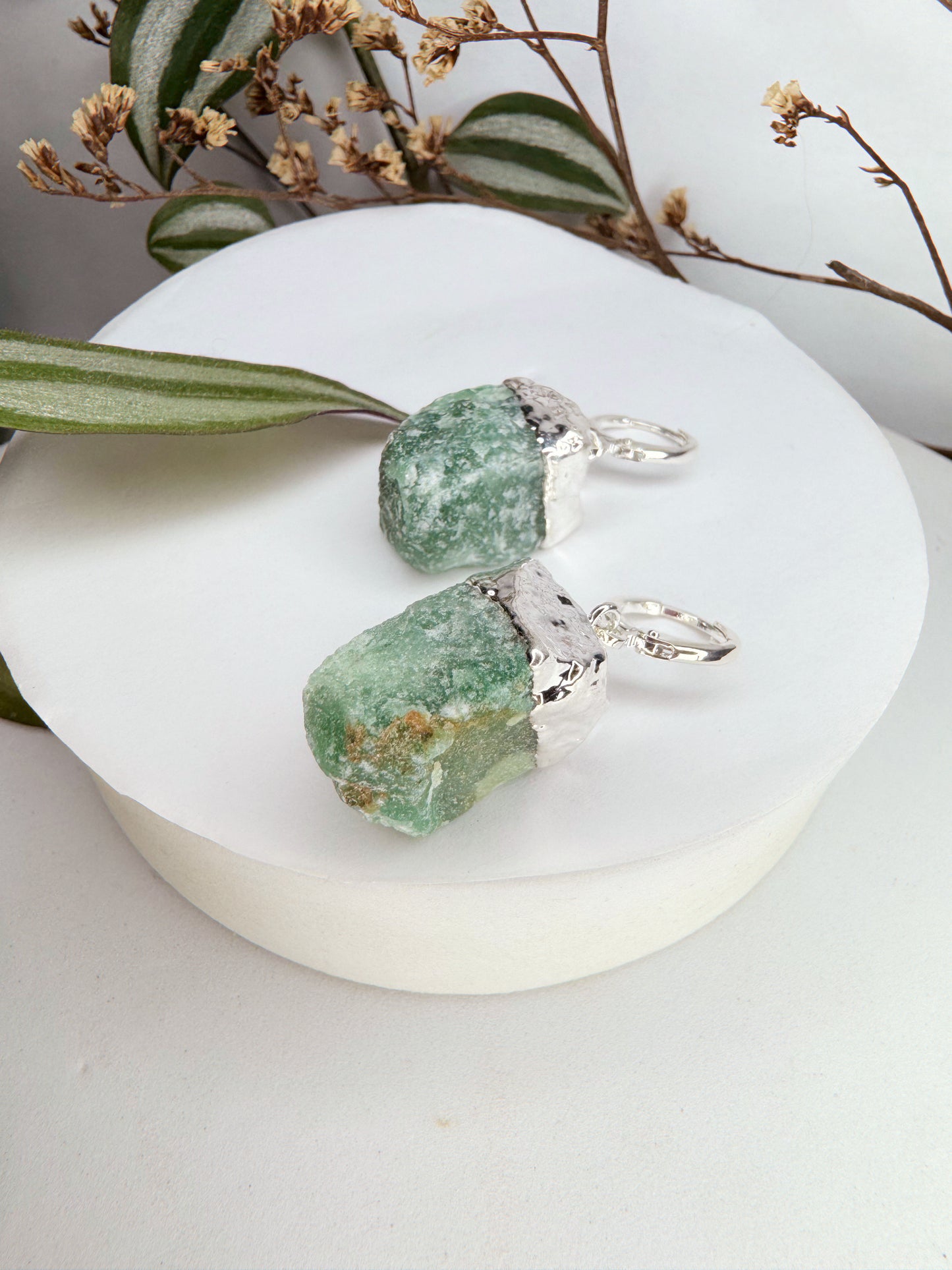 Brinco júpiter - Quartzo Verde