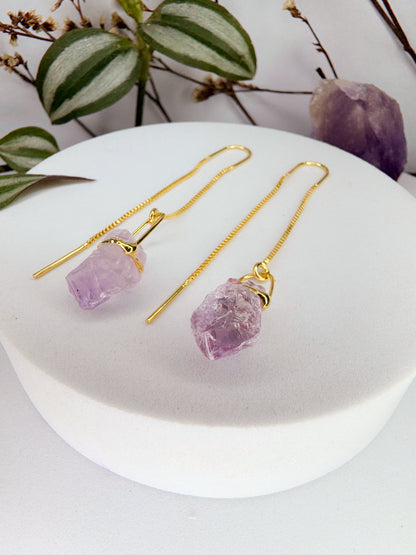 Brinco zen - Ametista bruto
