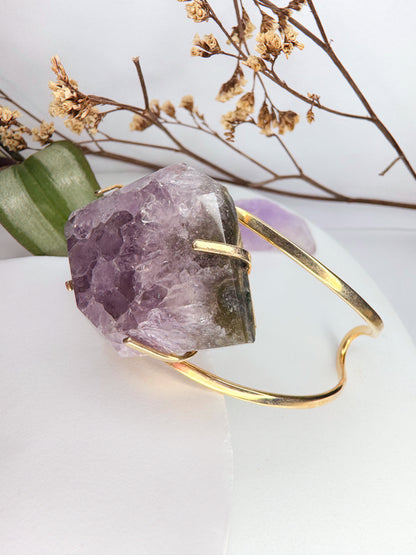 Bracelete Astro - Drusa de ametista lapidada