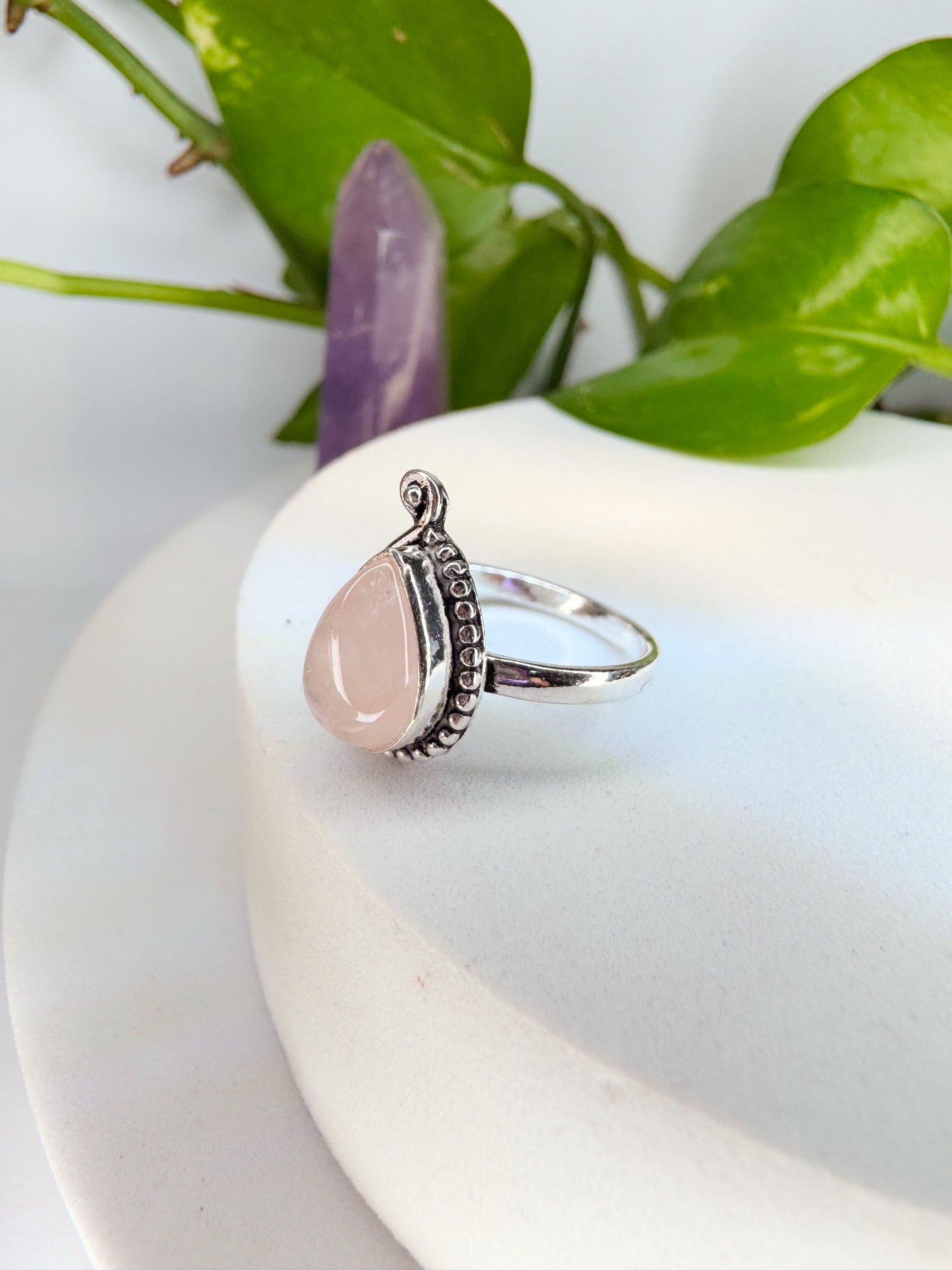 Anel Amar - Quartzo Rosa TAM.12