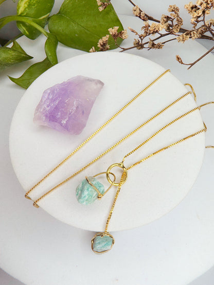 Colar cósmico - amazonita