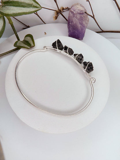 Bracelete terra - turmalina negra