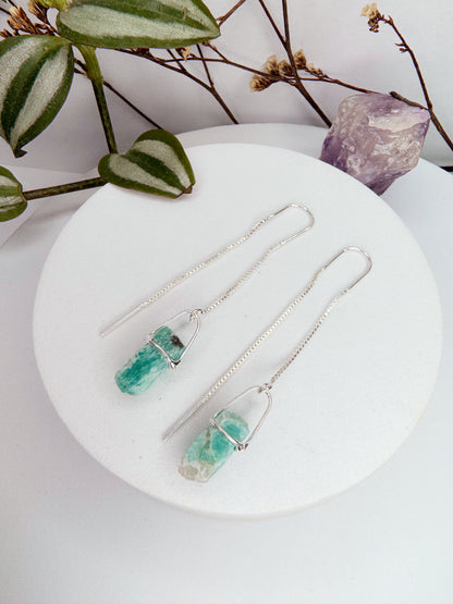 Brinco zen - Amazonita bruto