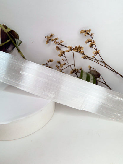 Barra Selenita branca - Limpeza