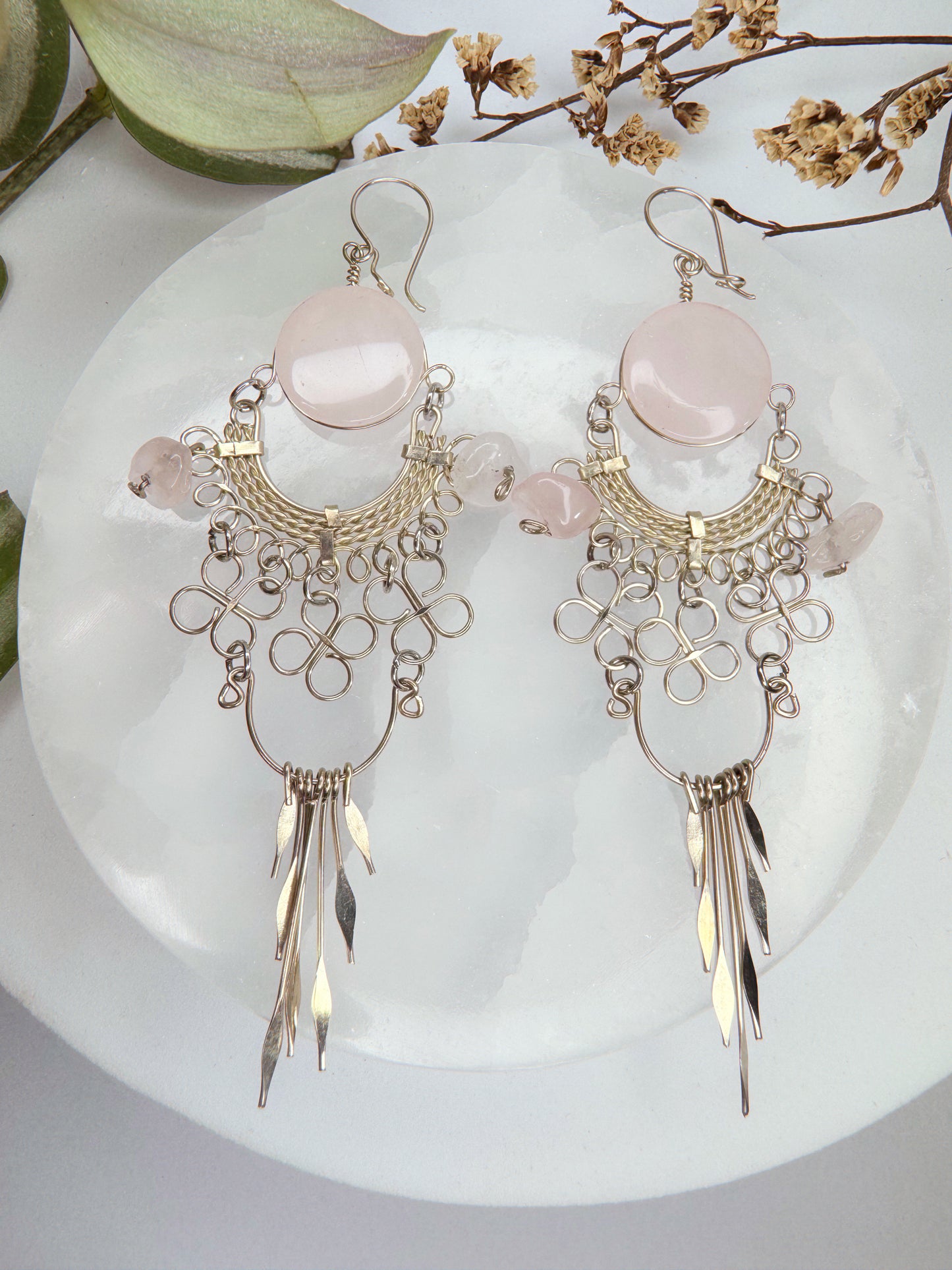 Brinco Nostalgia - Quartzo rosa