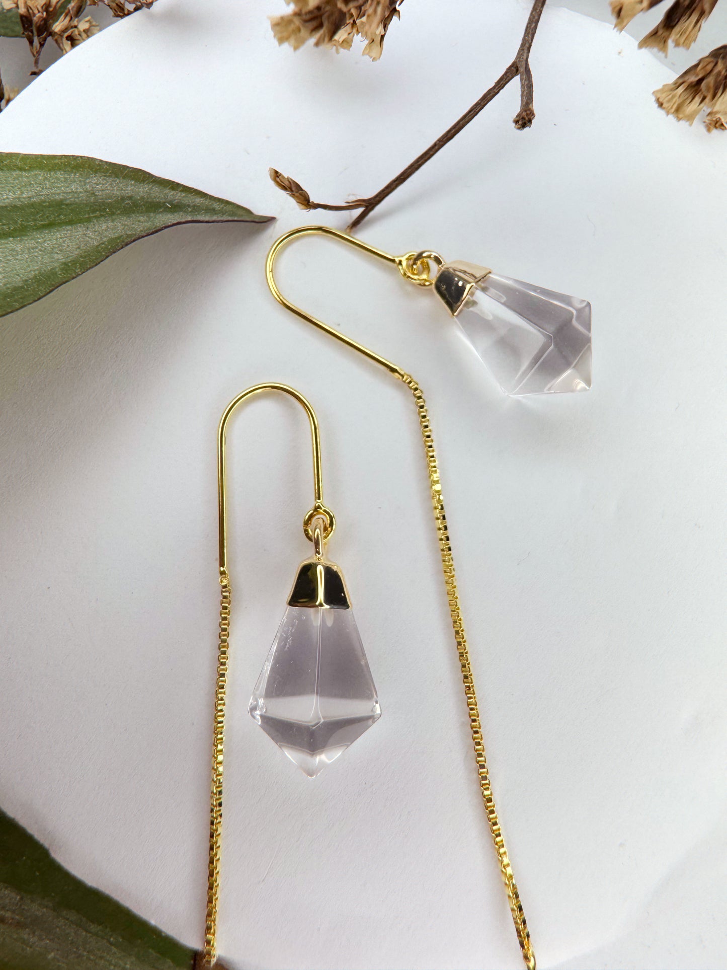 Brinco Netuno - Quartzo de cristal