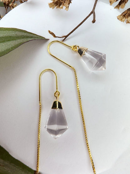 Brinco Netuno - Quartzo de cristal