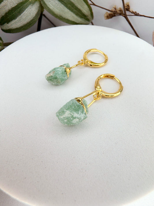 Brinco júpiter - Quartzo Verde