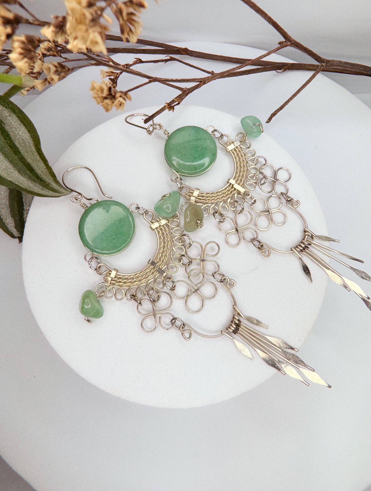 Brinco nostalgia - Quartzo verde