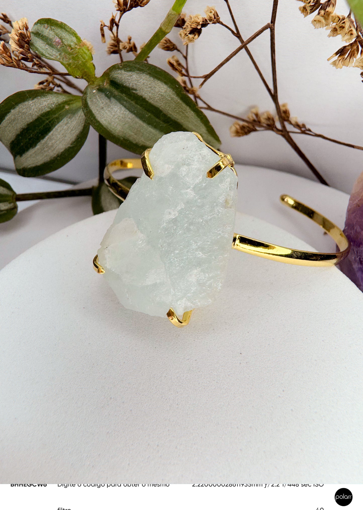 Bracelete titã - água marinha